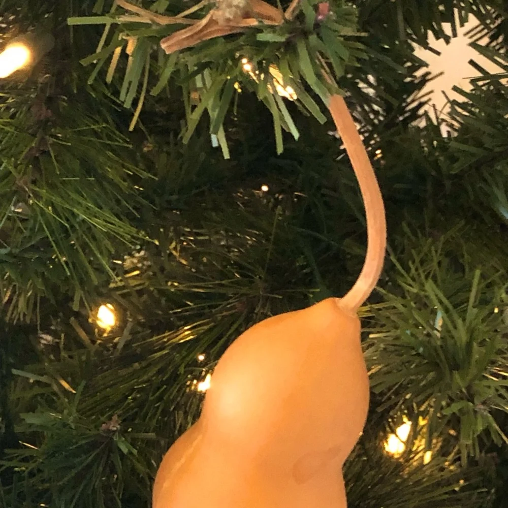 Natural Brown Decorative Gourd Accent - Brand Unbranded